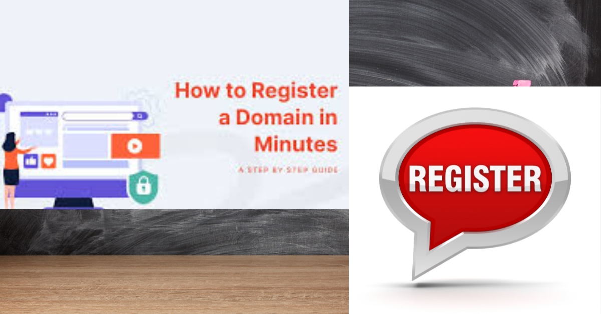 how to register a domain placard