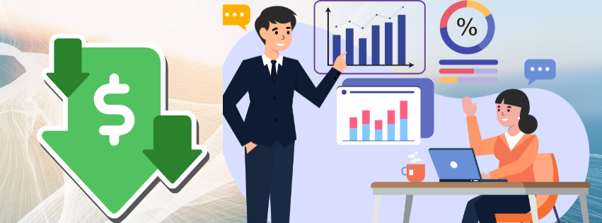 low cost image and graphs showing business growth
