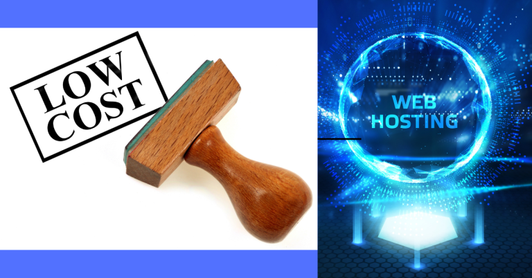 low cost web hosting with a low cost thumb