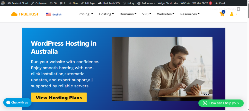 Best WordPress Hosting Australia:Truehost