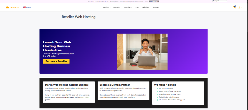 truehost Reseller hosting