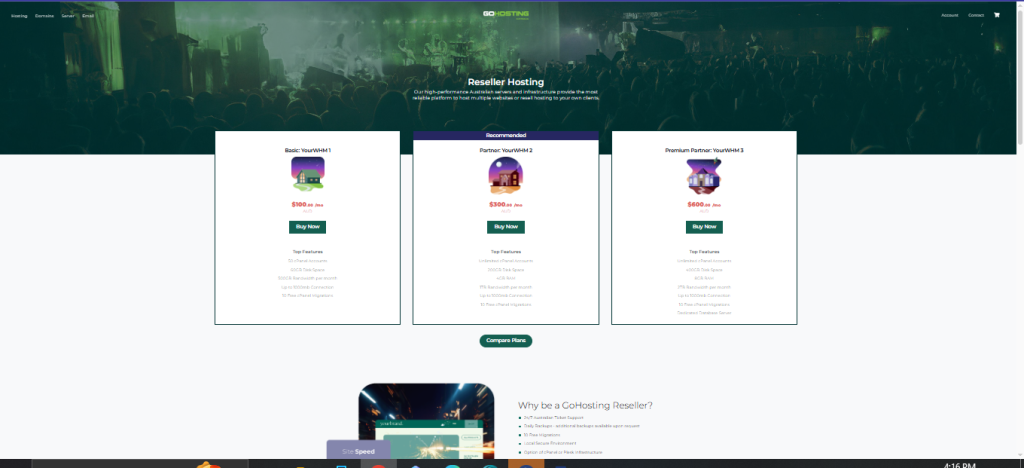 Go Hosting Reseller Hosting