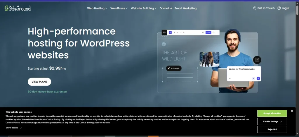 siteground wordpress