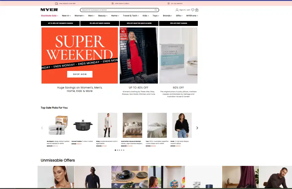 myers e-shop